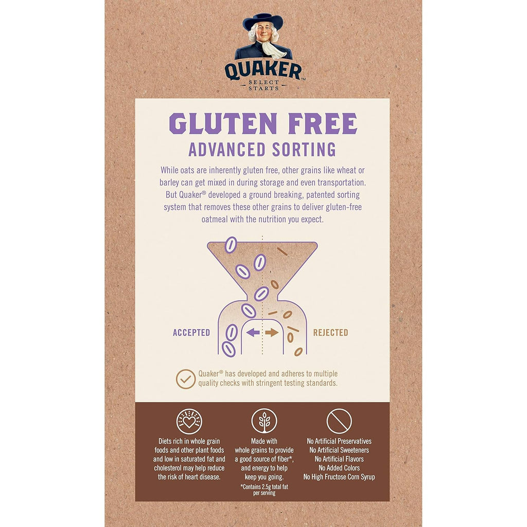 Gluten Free Maple & Brown Sugar Instant Oatmeal, 12.1 Oz B18448