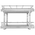 Chrome-Plated Steel 2 Tier Slide Out Cabinet Organizer H1859