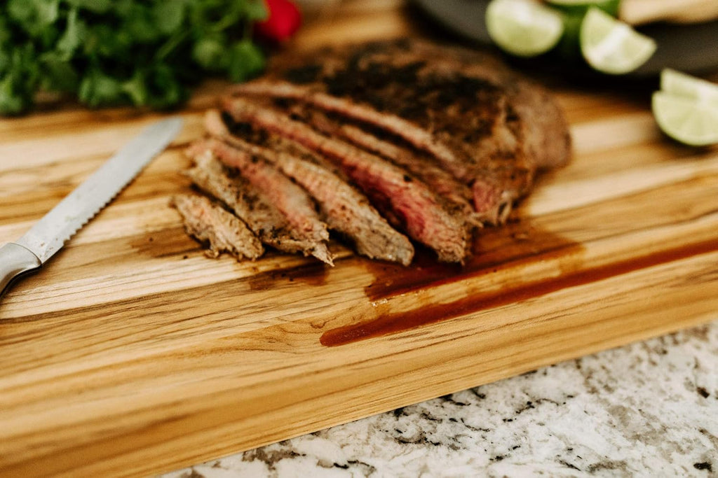 Large Wooden Cutting Board with Juice Groove, 24 x 18 x 1.5 Inch L51231
