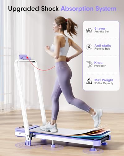 3.5HP Portable Treadmill with 8% Incline & Handle Bar S416