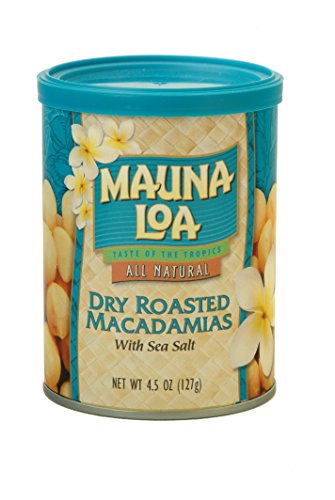 Dry Roasted Macadamia Nuts with Sea Salt, 4.5 oz. Can (Pack of 1) U399602