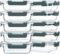 10-Pack 22 Oz Glass Meal Prep Containers with lids L643207