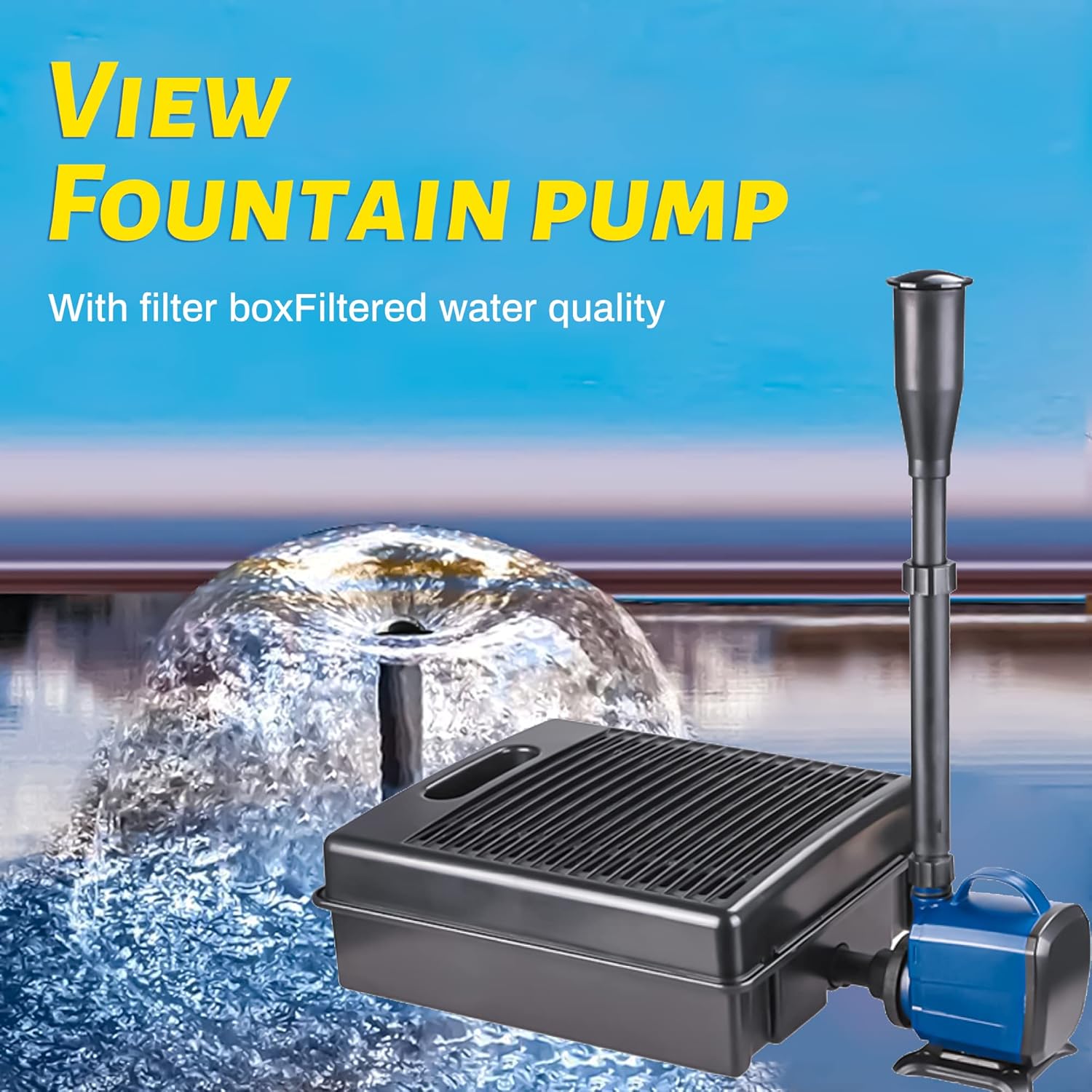 Submersible Pond Filter Pump Fountain Kit 792GPH X67891