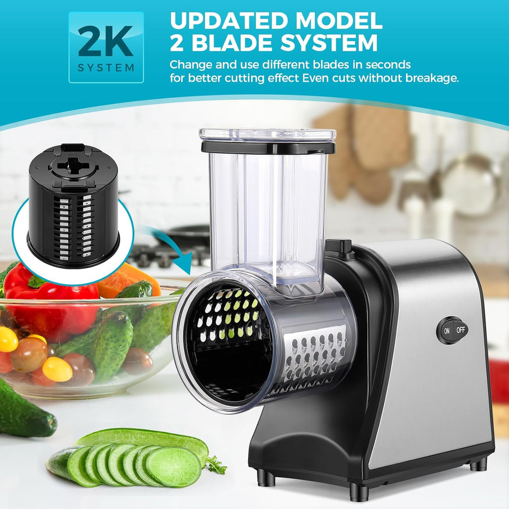 250W Electric Cheese Grater with 5 Attachments Q19685