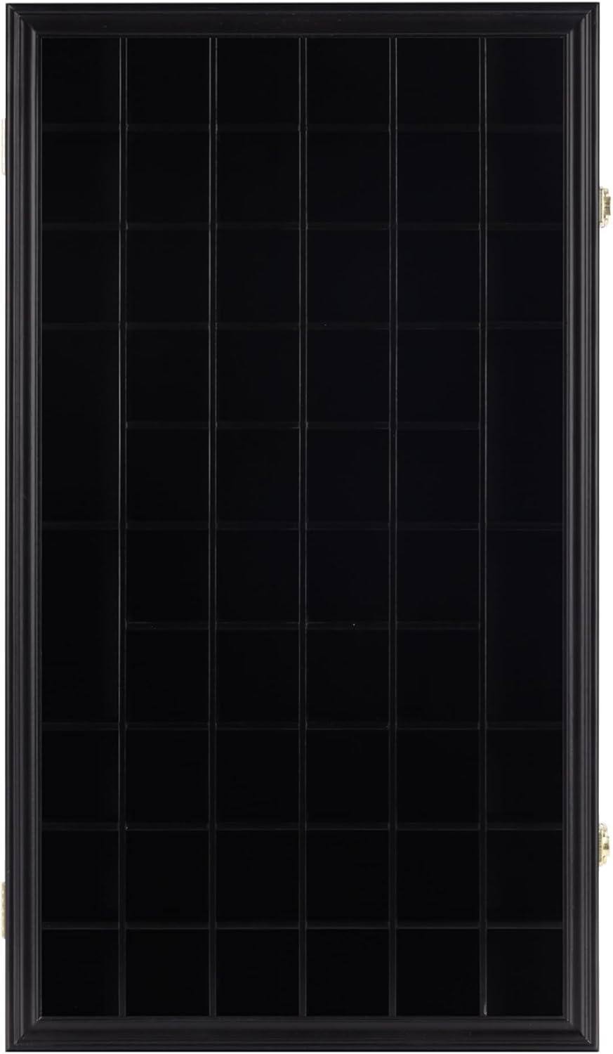 Black 56 Slots Shot Glass Display Case with Lockable Door Y92729