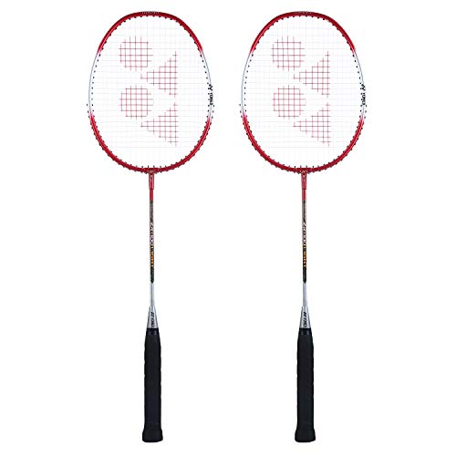 Light Aluminium Badminton Racquet Set of 2 with Full Cover E2516