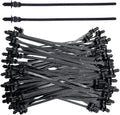 100 PCS Black Nylon Push Mount Cable Tie F464