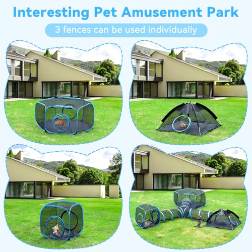 Outdoor Mesh Cat Enclosure with Carry Bag T265