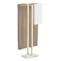 2-Tier Stainless Steel Towel Rack Stand with Marble Base T4825