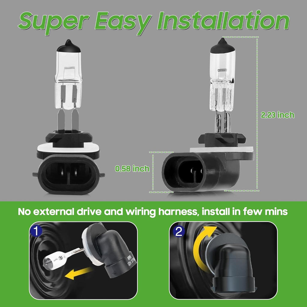 12V 37W Halogen Headlight Bulb 2 Pack O192