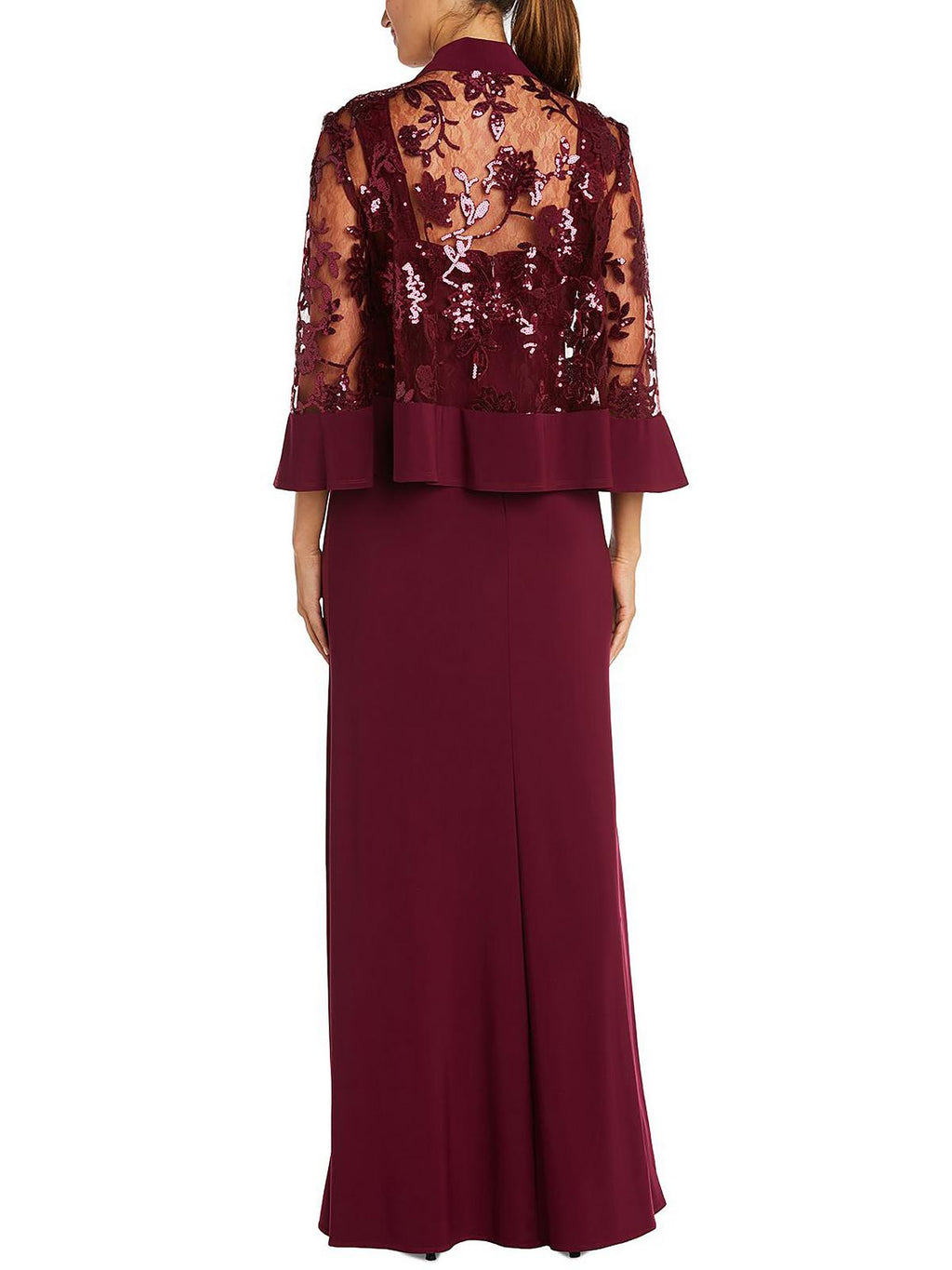 Petites Lace 2PC Evening Dress A328876