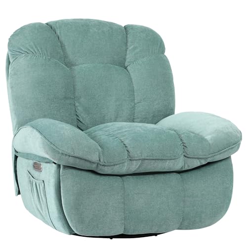 Power Recliner Chair with Heated and Massage, Swivel Rocking Recliner A625541