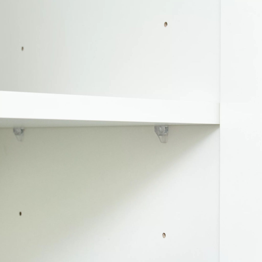 White 2 Door 3 Partition Wardrobe Cabinet Q715