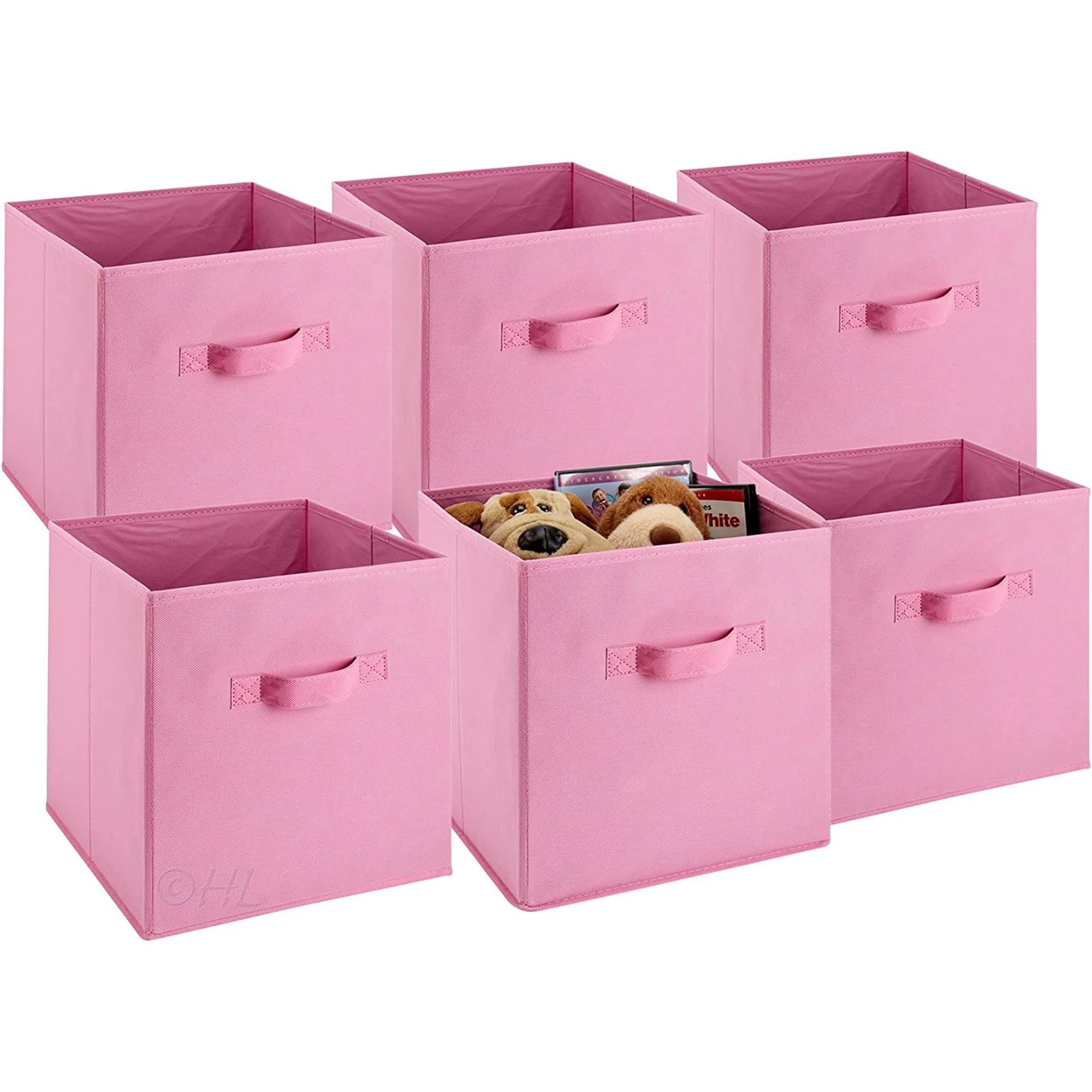 6-Pack Collapsible Laundry Storage Bins G220