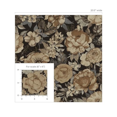 Neutral Wrought Iron Peel and Stick Wallpaper M562