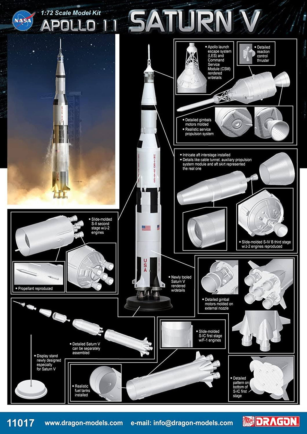 1/72 Apollo 11 Saturn V J417
