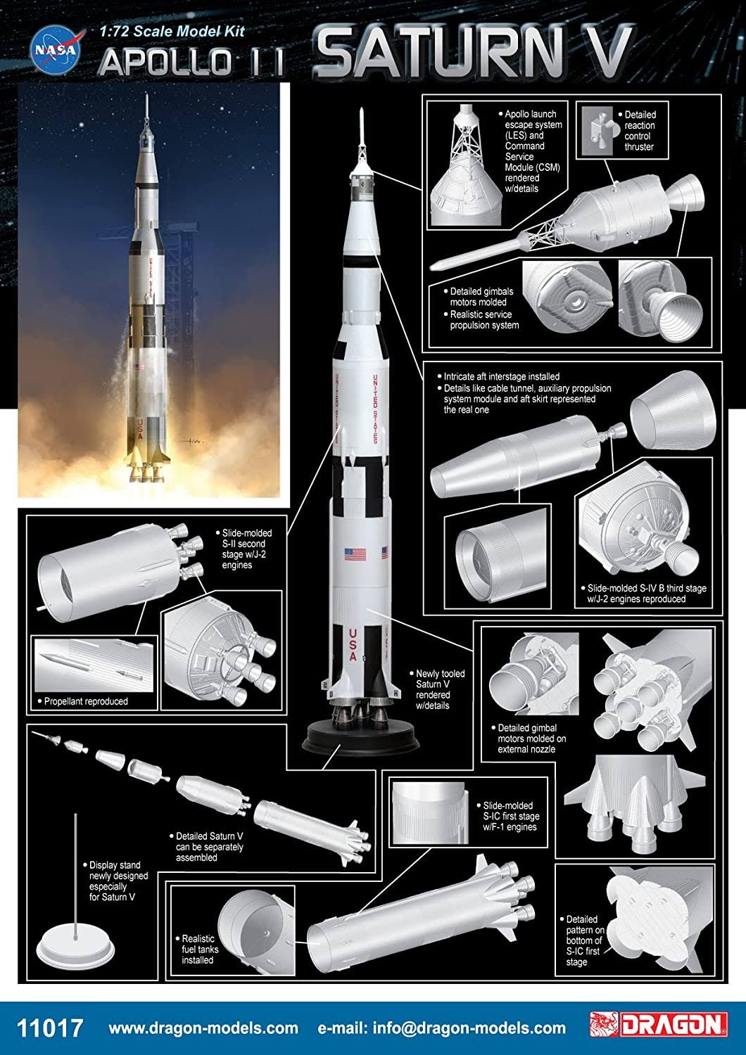 1/72 Apollo 11 Saturn V J417