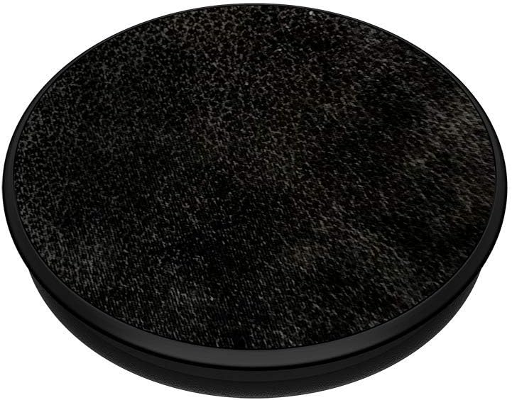 Black Vegan Leather PopGrip Expanding Stand and Grip K848