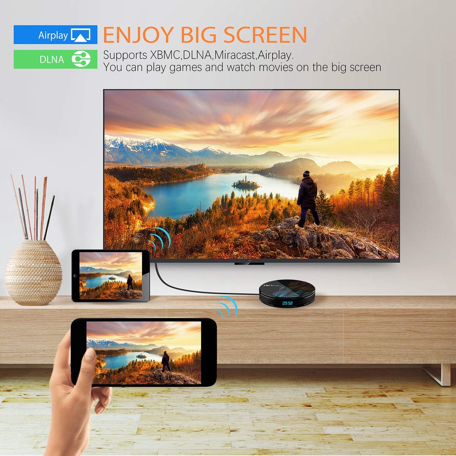 4GB RAM 32GB ROM Android 10.0 TV Box V6481