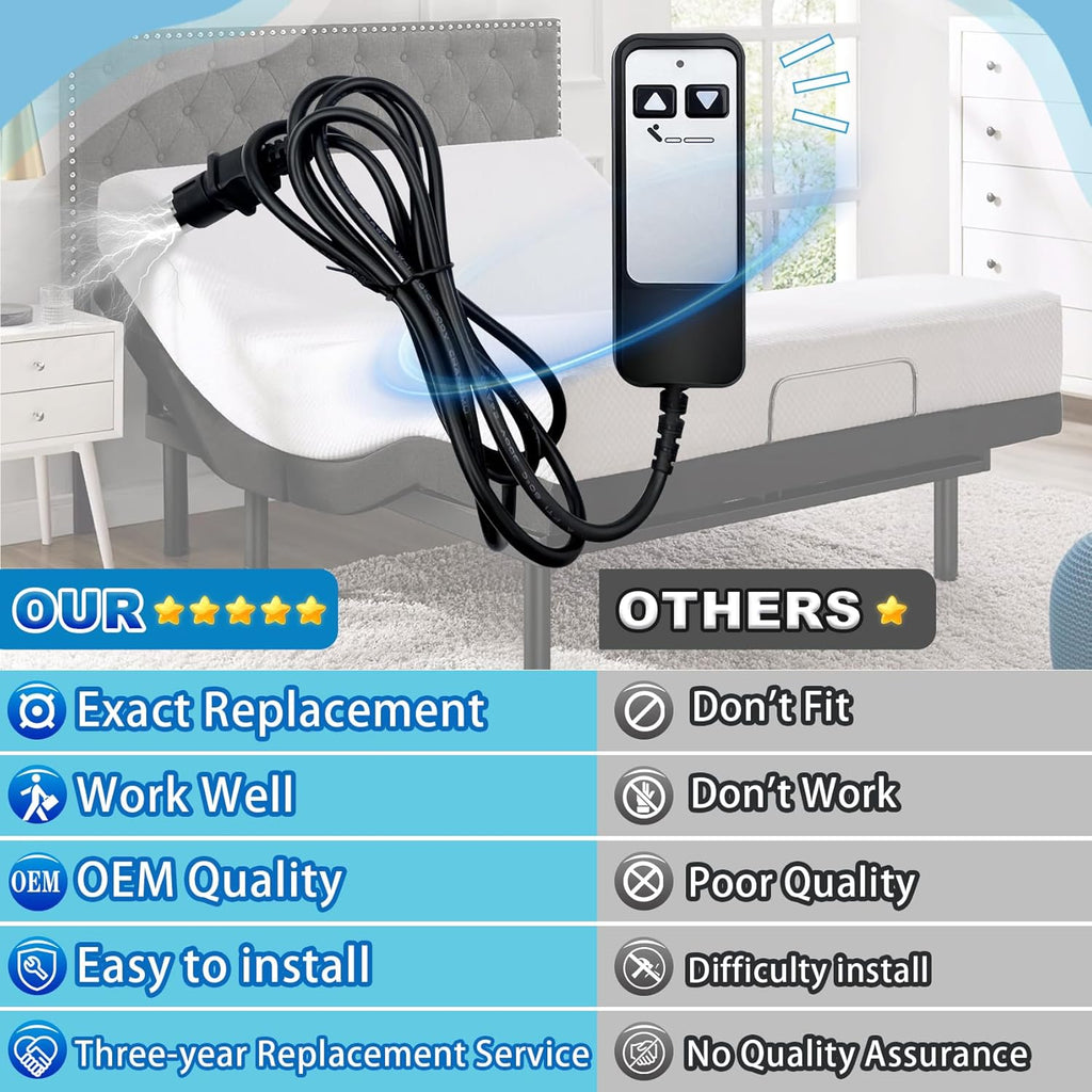 5 Pin Adjustable Wired Remote Control for Adjustable Bases H728142