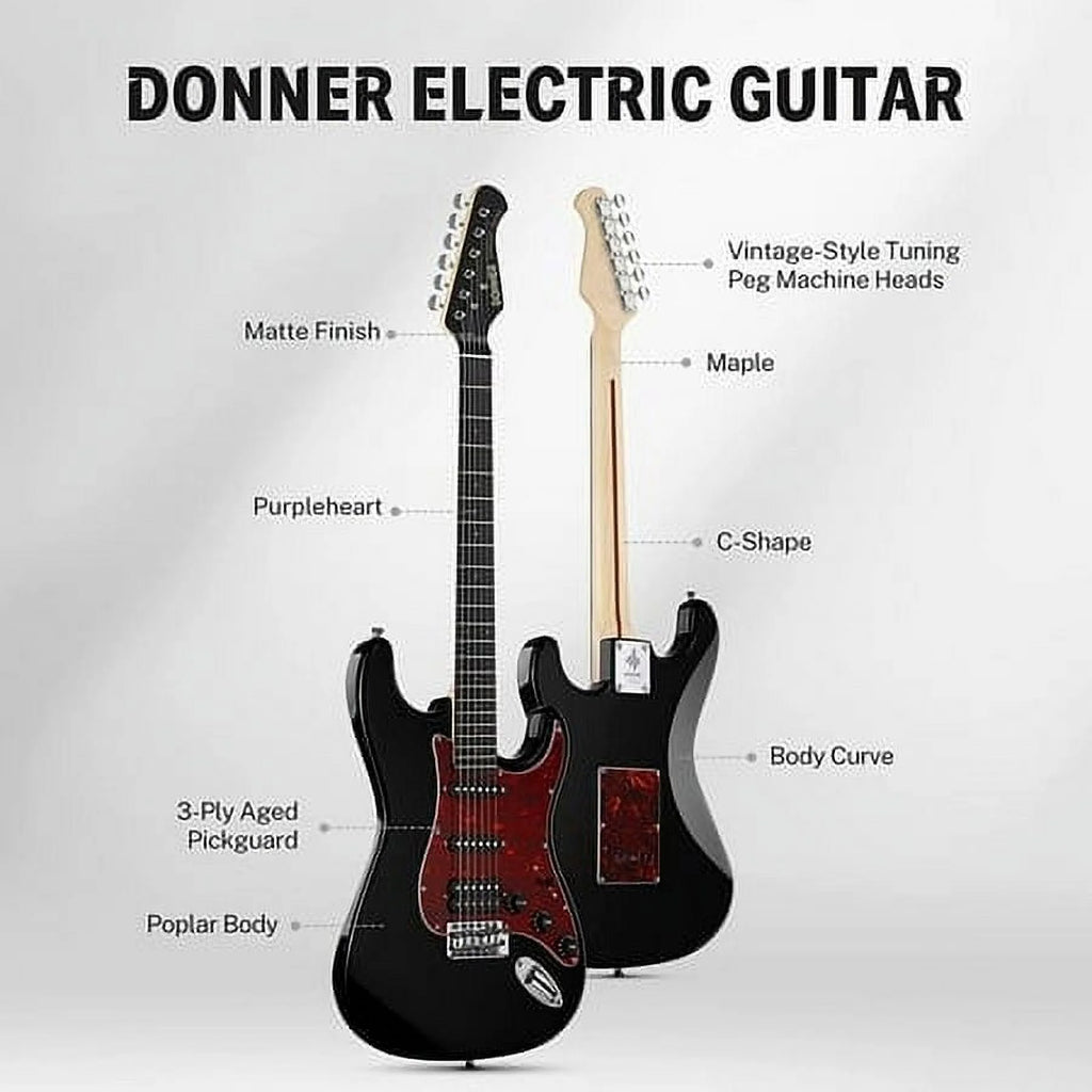 39 Inch Solid Body Electric Guitar with Single Coil Split System Q3557