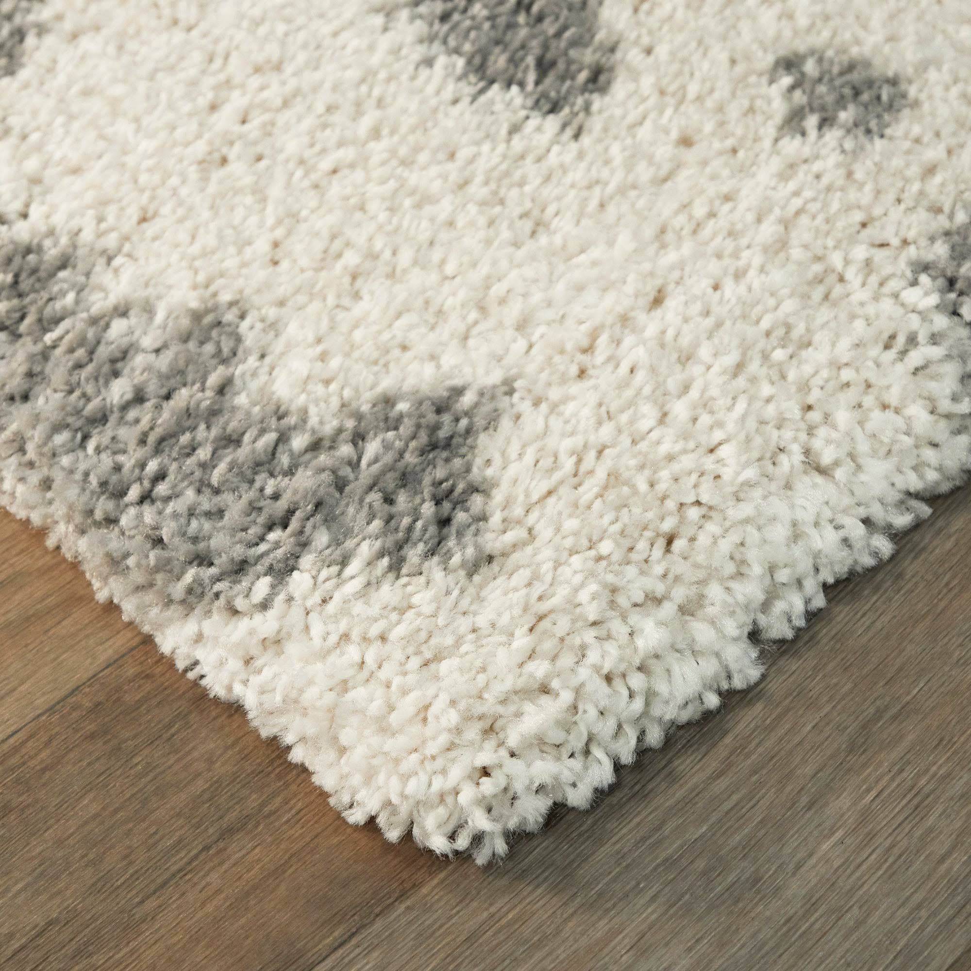 Teal Blue 5 ft. x 7 ft. Shag Area Rug F5945