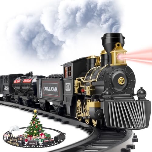 Electric Train Toy with Steam, Light & Sound Y241