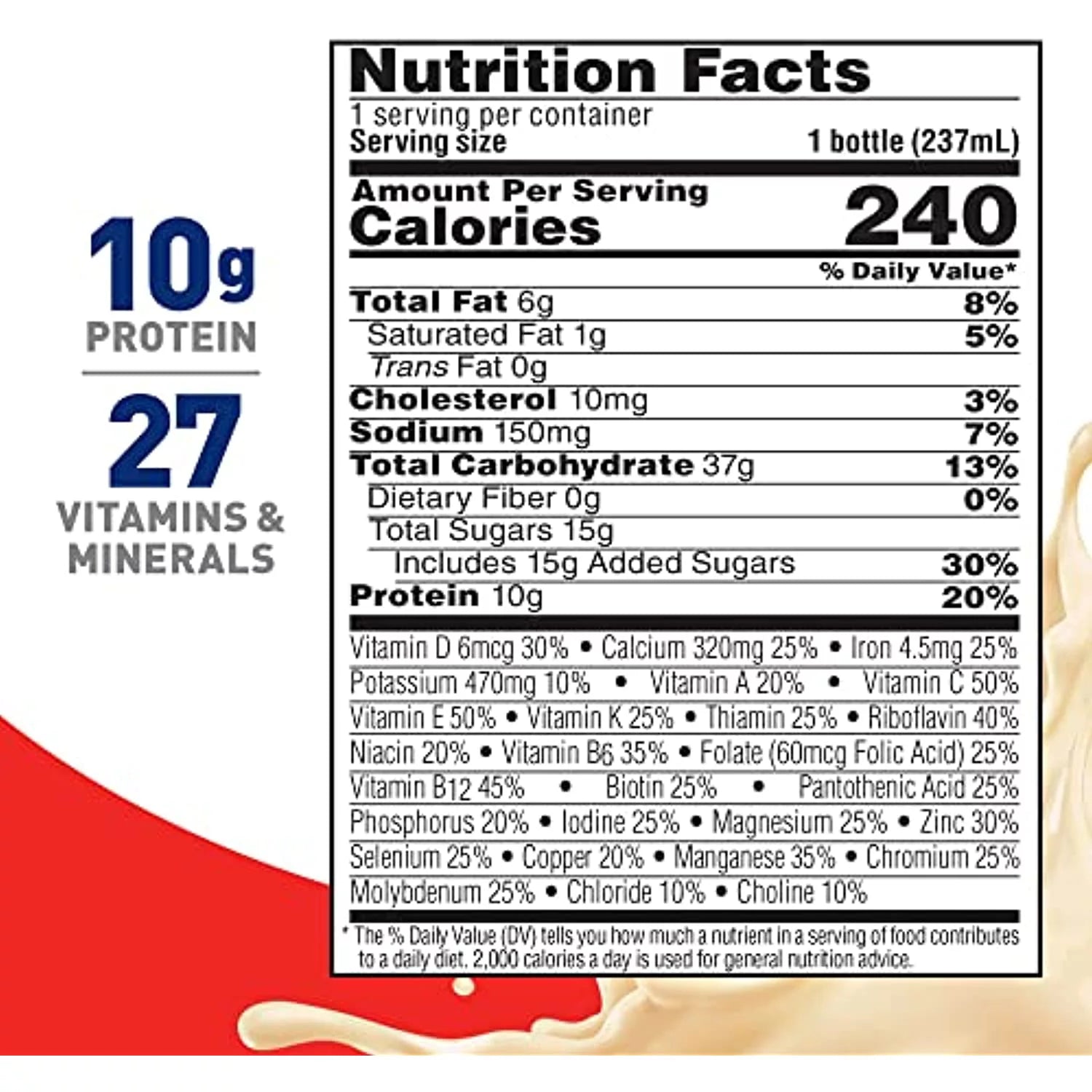 Very Vanilla 8 Fl Oz Bottles (Pack of 24) Nutritional Drinks J8993