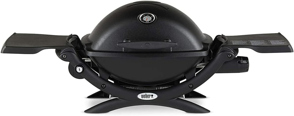 Black Liquid Propane Grill Bundle with Portable Cart, Adapter Hose, and Grill Cover A97724