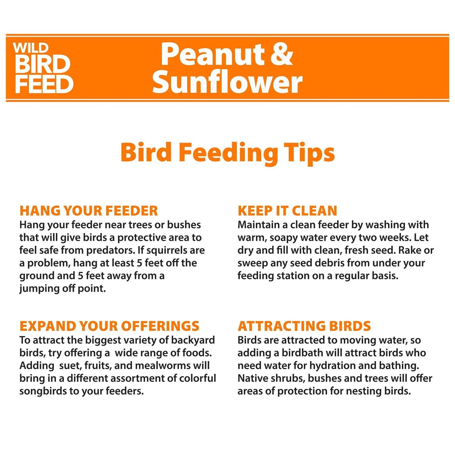 Peanut & Sunflower Wild Bird Feed S22203