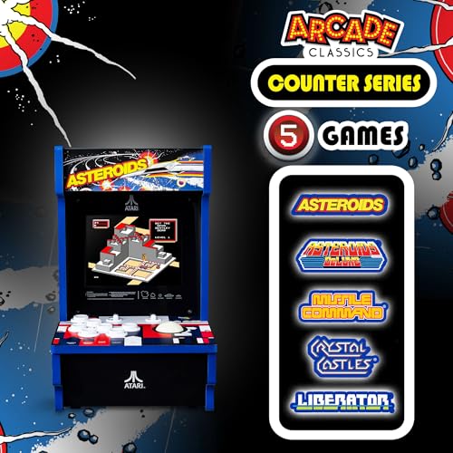 4 Games 8" Liquid Crystal Screen Mini Cabinet Countertop Console C264583