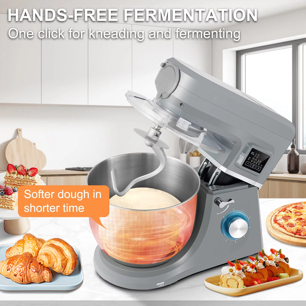 7.4Qt 6-Speed Stand Mixer with Grinder Juicer W905897