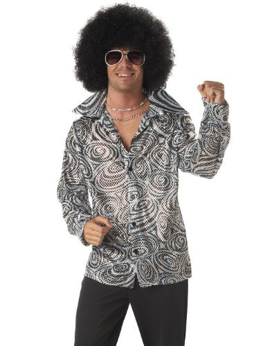 Men's Groovy Disco Shirt Costume Y606