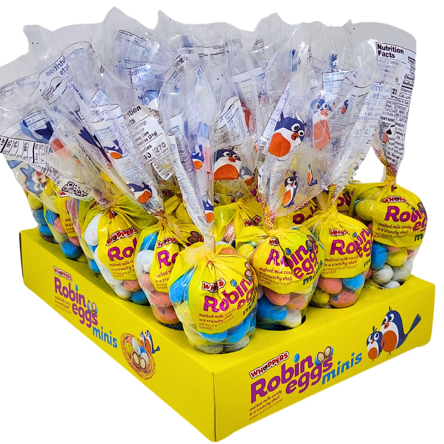 2.2 oz Bags (Pack of 24) Malted Milk Candy in Crunchy Shell U62152