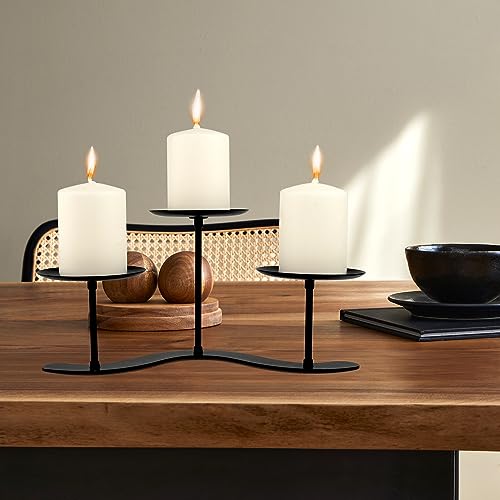 Black Iron Metal Candelabra Candle Holder D22228