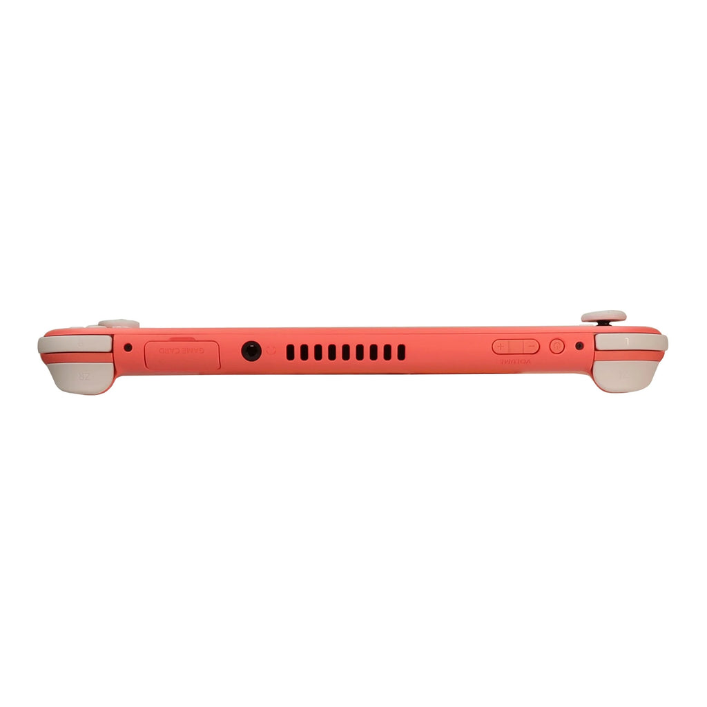 Coral Nintendo Switch Lite Console with Black In Ear Headphones C5896