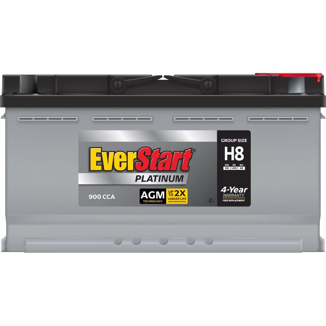 Platinum AGM Automotive Battery, Group Size H8 / LN5 / 49 12 Volt, 850 CCA 150 RC F668
