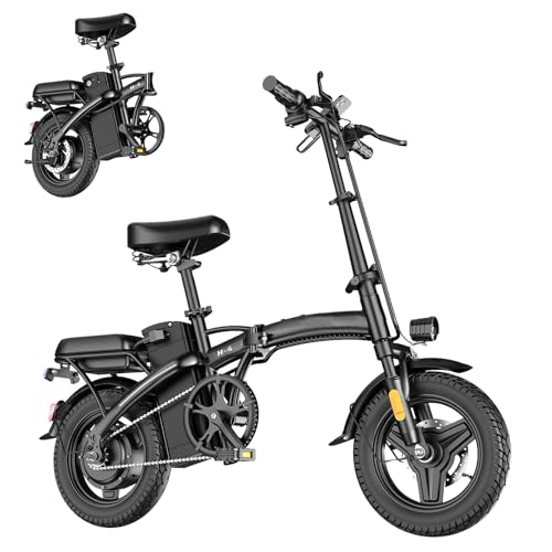 14" Folding Electric Bike with 500W Motor and 48V12AH Removable Battery R325184