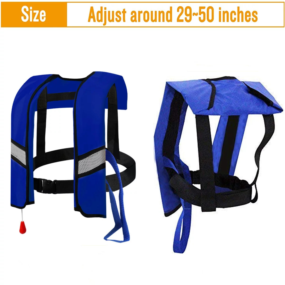 2Pack Automatic Inflatable Life Jacket with Whistle I166