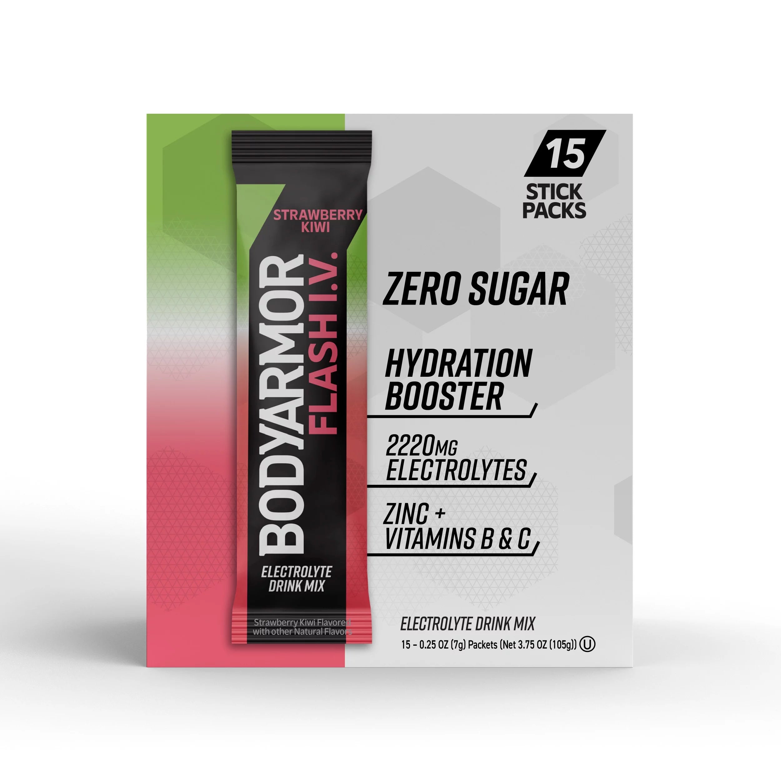 Strawberry Kiwi Electrolyte Powder Sticks, 15pk O3923