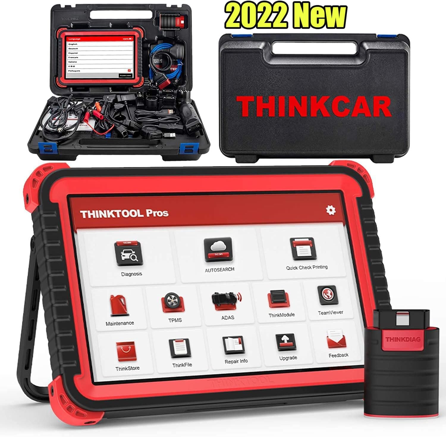 Bi-Directional Scanner Full Systems Diagnostic Scan Tool, 31+ Reset Functions, Key Matching, ECU Coding, ADAS Calibration, 2 Years Update H9065