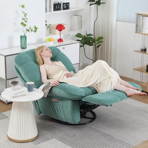 Power Recliner Chair with Heated and Massage, Swivel Rocking Recliner A625541