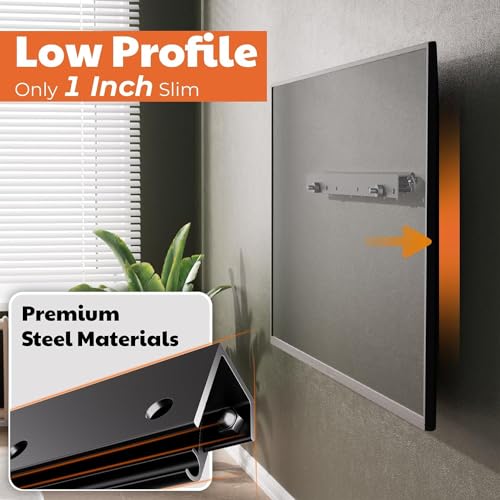 Universal Studless TV Wall Mount for 32-75Inch TVs, Low Profile, 100lbs, Vesa 200x100 to 600x400mm O264