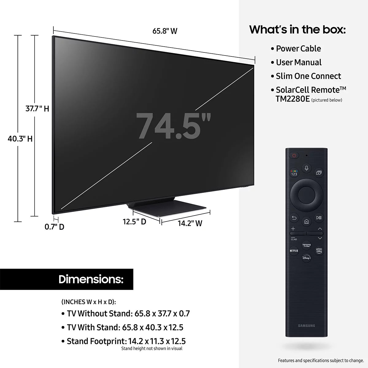 75" Neo QLED 4K Smart TV O274