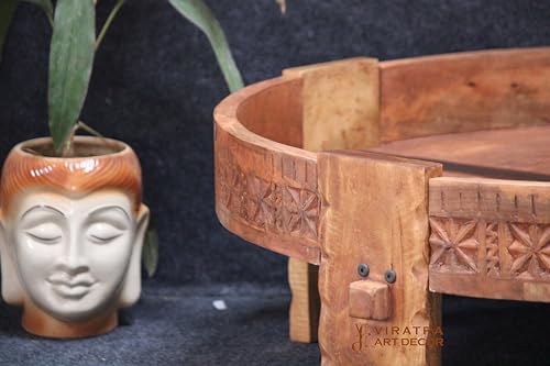 Round Solid Wood Coffee Table (45x45x20 cm) B723684