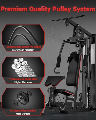 150LBS Weight Stack Full Body Home Gym Machine I217