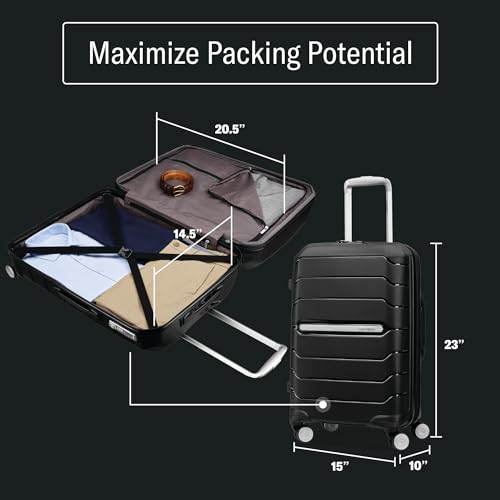 21-Inch Hardside Carry-On Luggage with Spinner Wheels J1381