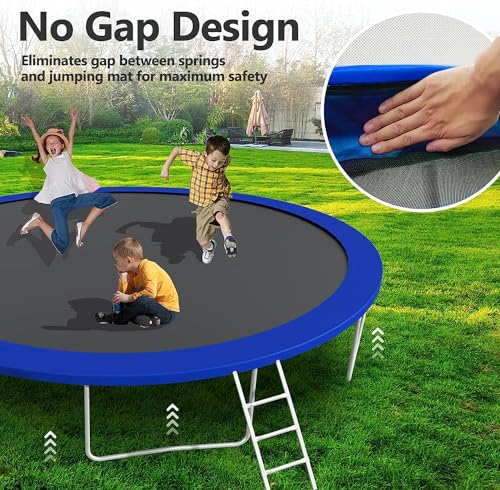 16FT Trampoline with Enclosure and Basketball Hoop B69586