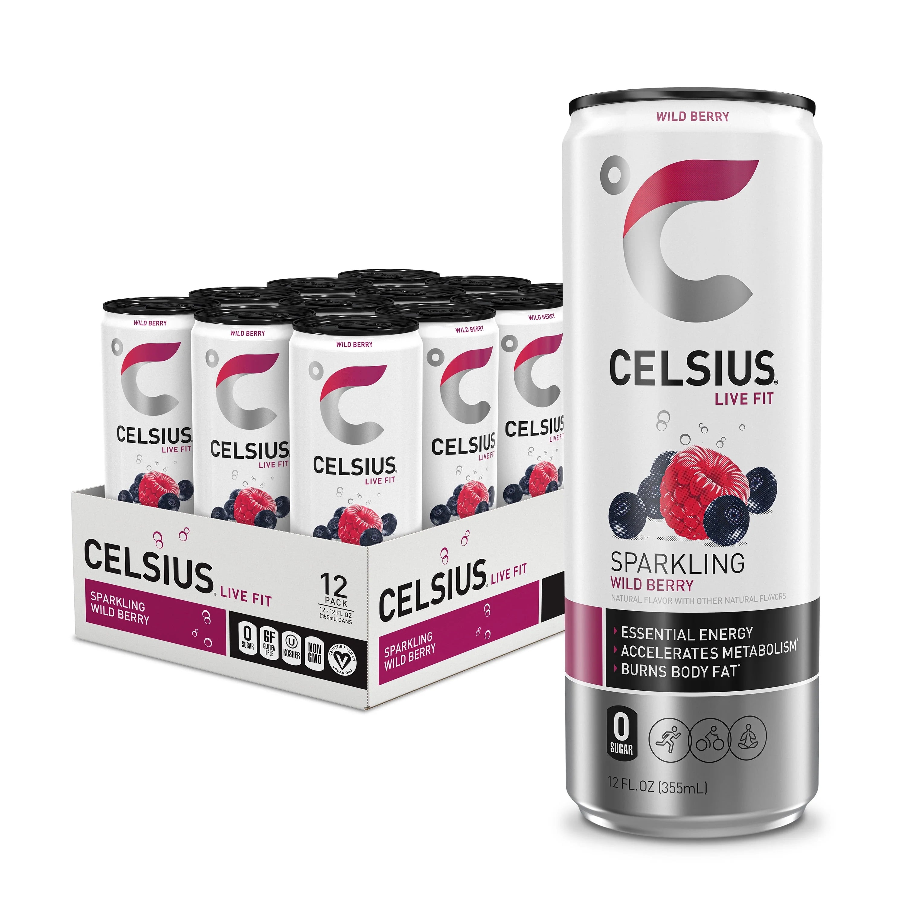 Sparkling Variety Pack Energy Drink 12 fl oz (Pack of 12) H415541