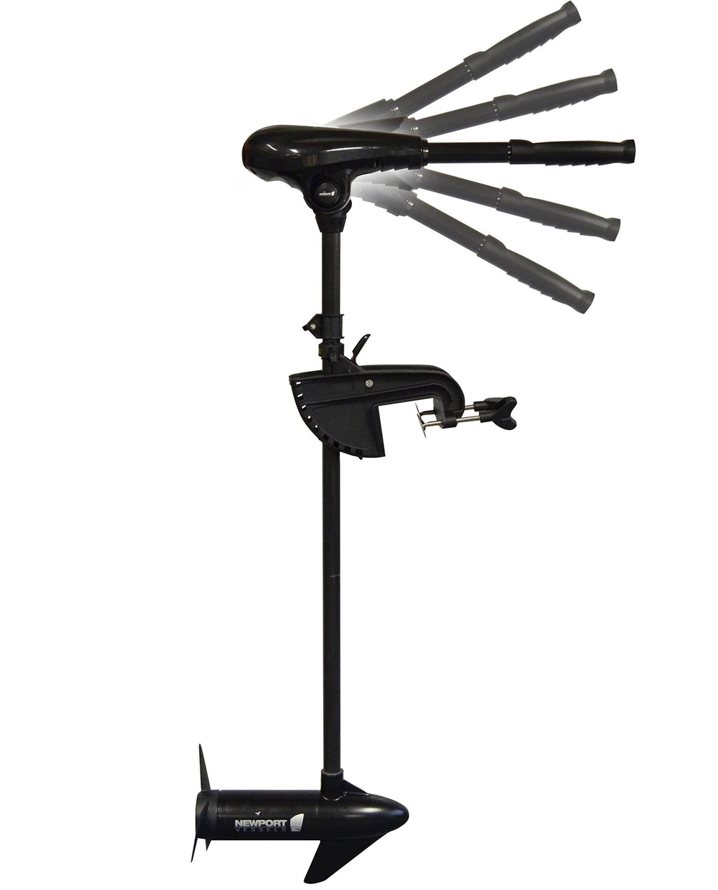 55 lb. Thrust Saltwater Transom Mounted Electric Trolling Motor with 36x22 Shaft A93355